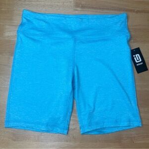 ID Ideology Kids Girl's Blue Elastic Waistband Core Biker Shorts Size XL NWT